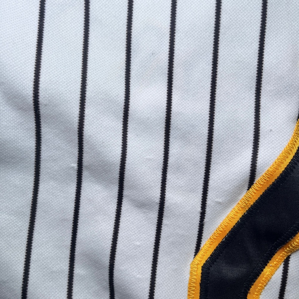 Howe Baseball Jersey Mens L White Vintage Pinstripe Pittsburgh Pirates 7 - Picture 5 of 10